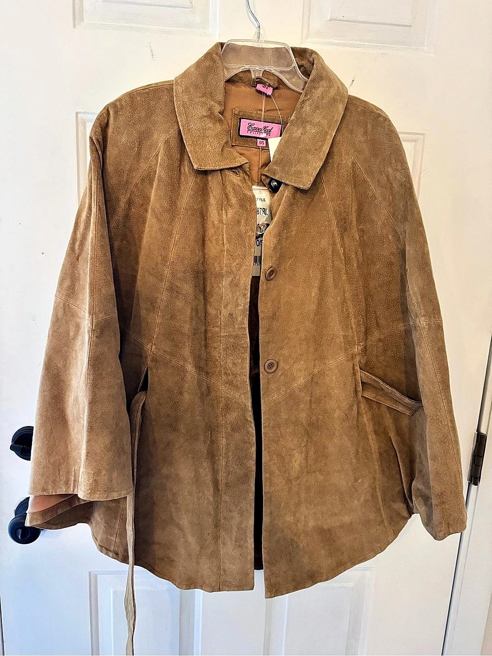 Ensoled Couture Genuine Leather Jacket Brown Small NWT